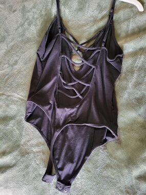 Express Black Strappy Bodysuit